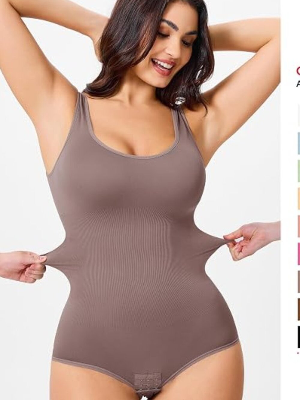 Amazon Nebility Waist Trainer Seamless Round Neck Tummy Control Shapewea